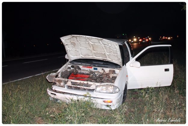 accidente la bolsa espindola1 - Choque con heridos en ruta camino a La Bolsa