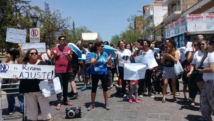 movilizacion alta gracia contra reforma previsional