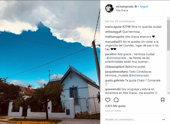 captura chato 3 - El "chato" Prada, productor de Tinelli, estuvo en Alta Gracia