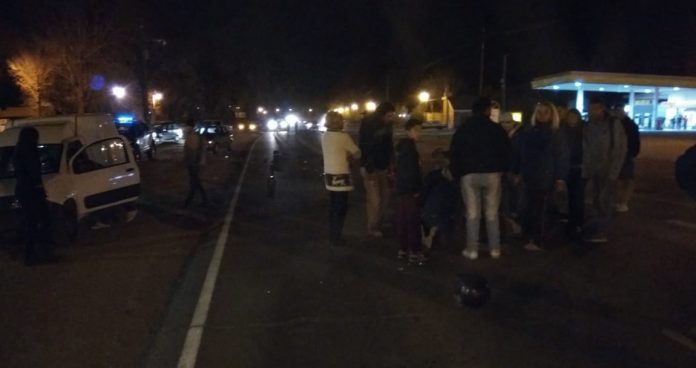 accidente moto fiorino ruta 5 E