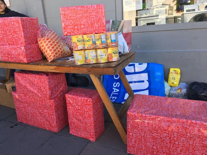 colecta un litro de leche