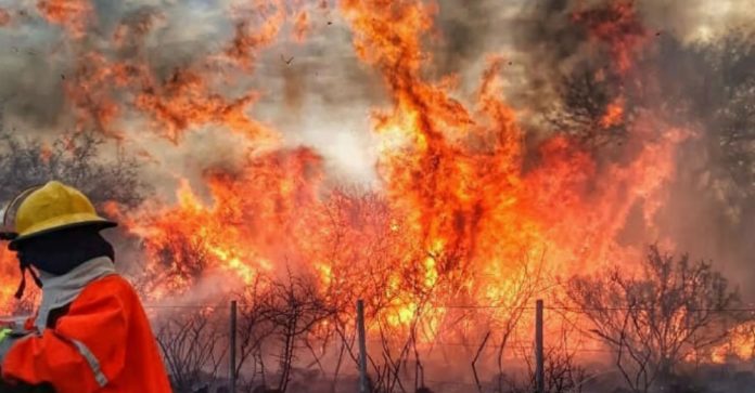 incendio capilla del monte