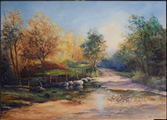 Categoría Vocacional Tercera Mención Flavia Indorado En un rincón del arroyo - Artistas locales participan en una importe muestra