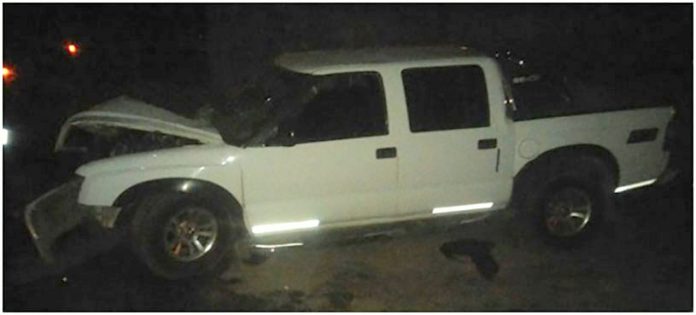 accidente camioneta tractor AE