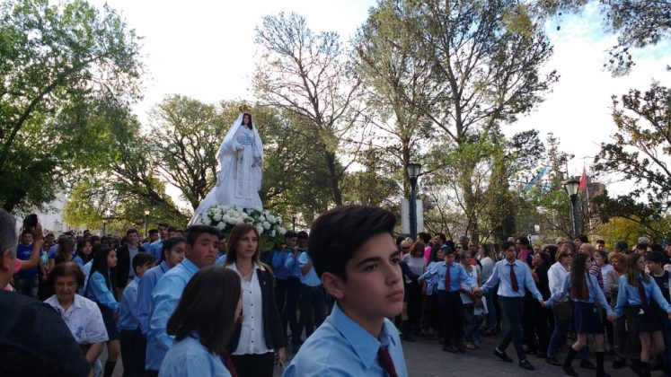 merced plaza - Miles de fieles veneraron a la Virgen de La Merced