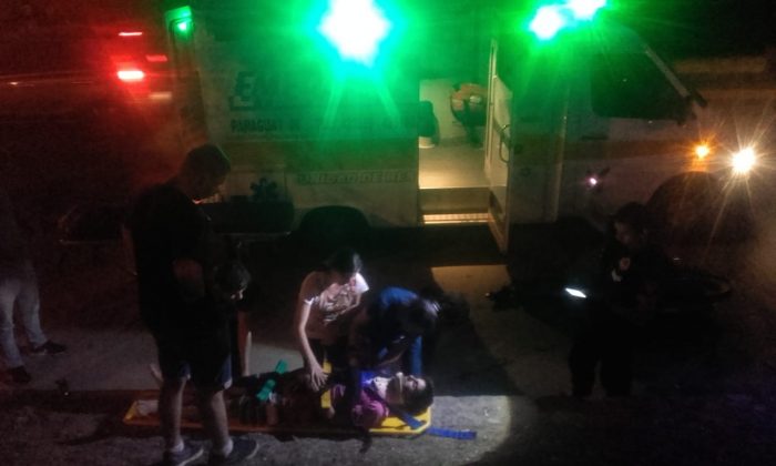 accidente foto andres espindola 2 - Tras colisión sobre el puente Armenia, un motociclista fue derivado al Hospital
