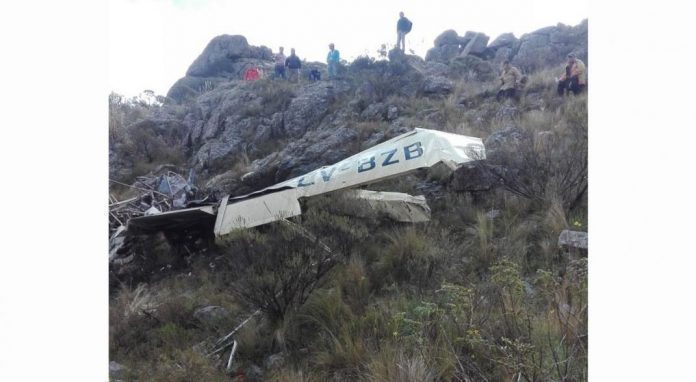 avioneta destruida policia de san luis