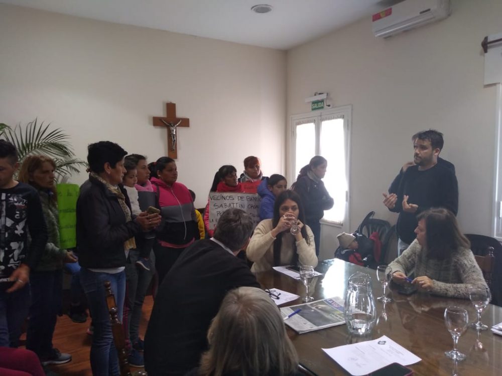 vecinos sabattini concejo - Barrio Ampliación Sabattini reclama obras de infraestructura