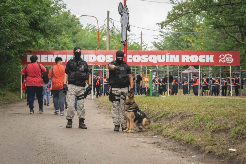 FPA cosquin rock - 6 detenidos por drogas y 183 procedimientos en el Cosquín Rock