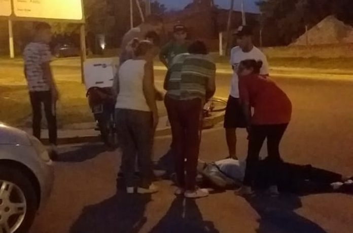 accidente rotonda rawson Resumen