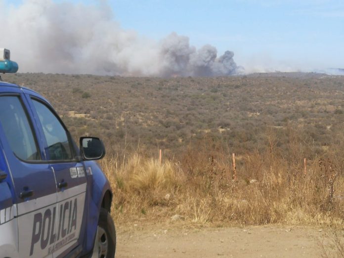 incendio falda del cañete