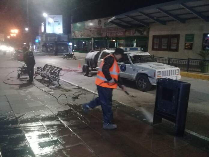 defensa civil- limpieza de veredas- covid- alta gracia-