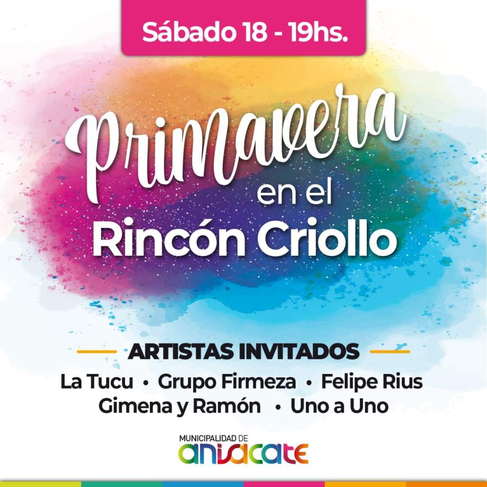 Anisacate levanta el telón de un mega evento de Primavera para todo el Valle de Paravachasca ANISACATE 2 - Anisacate levanta el telón de un mega evento de Primavera para todo el Valle de Paravachasca