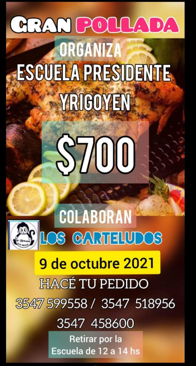 Pollada solidaria para la escuela Presidente Yrigoyen pollada yrigoyen - Pollada solidaria para la escuela Presidente Yrigoyen