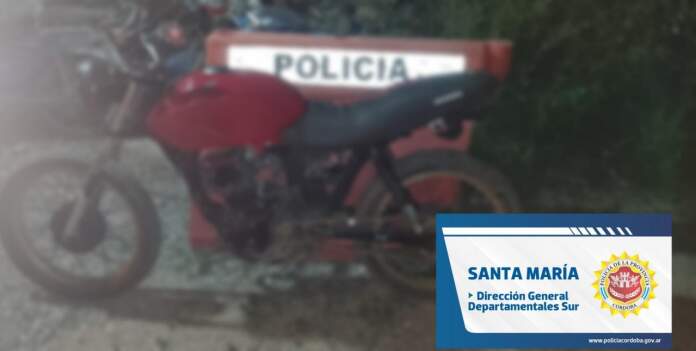 moto secuestrada despeñaderos