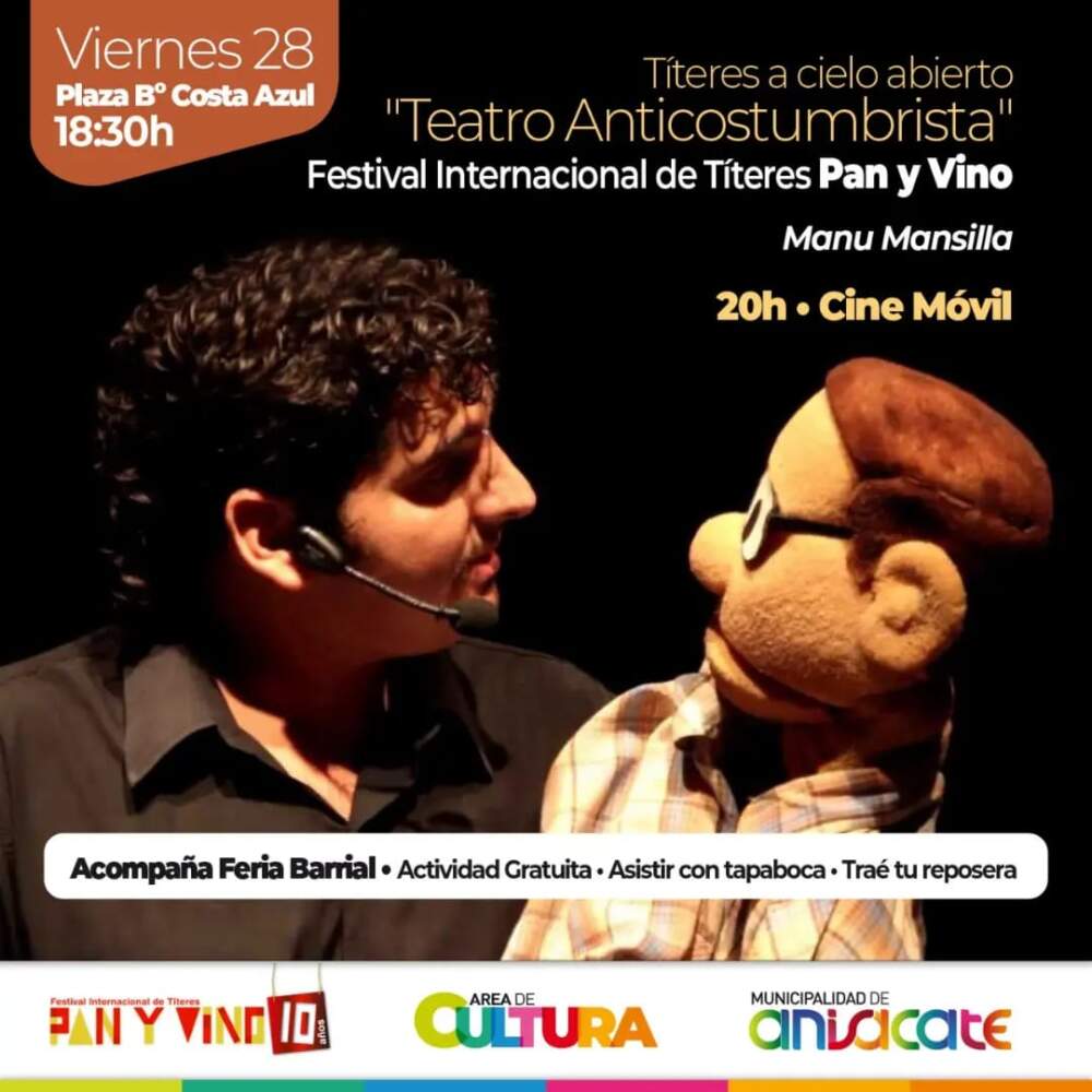 Anisacate: Actividades culturales en barrios TITERES ANISACAT4E - Anisacate: Actividades culturales en barrios