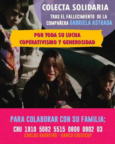 gabriela astrada colecta - Solidaridad: Murió por Covid-19 y sus hijos necesitan ayuda