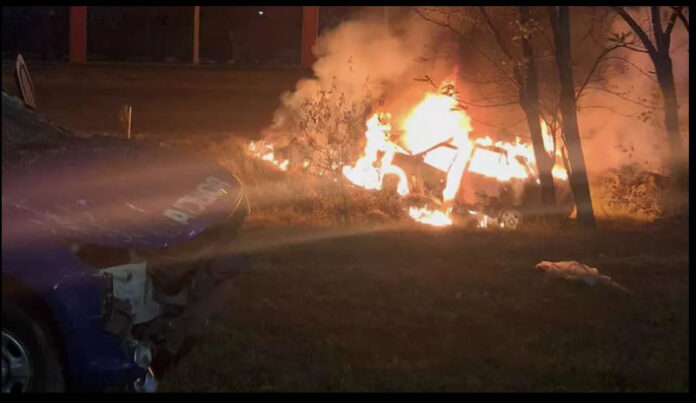 auto incendiado cba