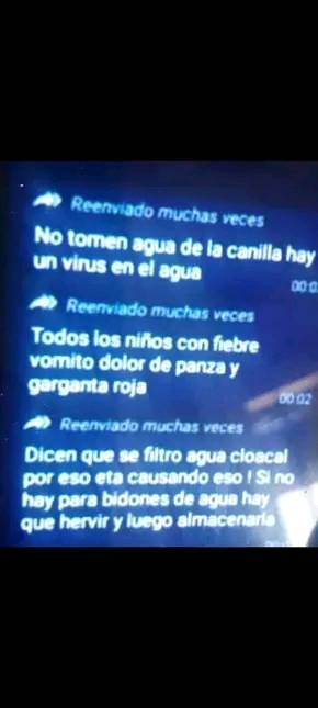 Enio Mazzini desmintió un mensaje viral sobre la filtración de agua cloacal mensaje viral - Enio Mazzini desmintió un mensaje viral sobre la filtración de agua cloacal