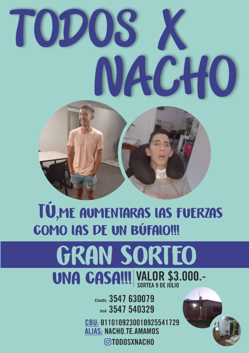 La familia de Ignacio Pereyra sortea su propia casa para financiar su rehabilitación neurológica WhatsApp Image 2023 01 31 at 08.43.08 - La familia de Ignacio Pereyra sortea su propia casa para financiar su rehabilitación neurológica