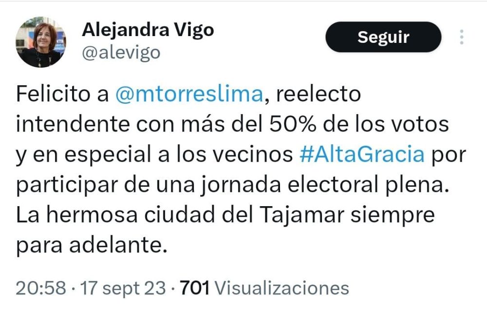 Schiaretti, Llaryora y otros dirigentes políticos felicitaron a Marcos Torres WhatsApp Image 2023 09 18 at 09.08.58 - Schiaretti, Llaryora y otros dirigentes políticos felicitaron a Marcos Torres