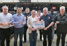 Myrian Prunotto presidió la apertura de la Copa Bomberil en Alta Gracia