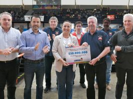 Myrian Prunotto presidió la apertura de la Copa Bomberil en Alta Gracia