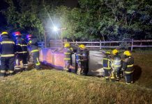 Una pareja resultó con lesiones tras despistar su camioneta en la Ruta C-45