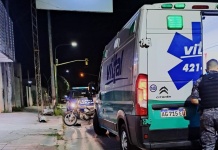 Accidente de tránsito con motociclista lesionado en barrio Sur